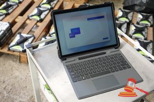 Dell Latitude Tablet, Model: 7320, Intel Core I5-1140g7 Cpu 1.1ghz, 16gb Ram, 512gb Ssd, Os Installed, Untested, Sn: 4fnw8y3, An: Itt40637, Keyboard/Pen/Tough Case Included (Some Marks / No Charger)