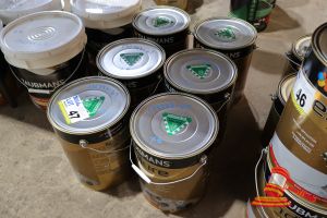 47 · 6 X TAUBMANS ENDURE PAINT CANS, ONE COAT CEILING, FLAT, WHITE, 10L