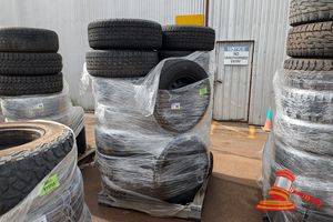 Approx 16 Tryes Of Various Sizes And Brands , Poss Include Rims, Some Include; Nanking Lt265/65r17 And Various Others, On A Pallet