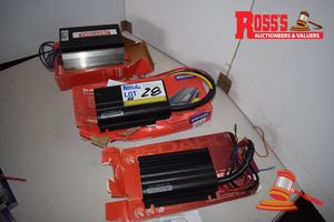 3 x Unused Redarc Automotive Battery Chargers types BCDC1225D, SMF Series, LFD 2420