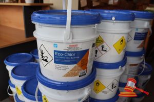 373 · 2x TUBS OF ECO-CHLOR DRY CHLORINE TABLET BACTERICIDE (GRANULAR), 10kg PER TUB