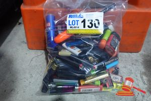 130 · BAG OF 100 X LIGHTERS NEW AND USED.