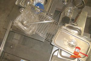 Qty Of Assorted S/Steel Tray And Lids