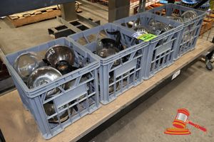 4 X Milk Crates Containing Kinox Brand Coffee Pots