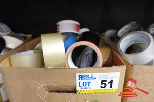 51 · BOX OF ASSORTED TAPE
