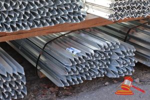 Approx 100 X 1.8m Galvanized Steel Posts, Some Marks
