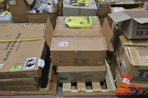 13 · 4 X BOXES OF BISLEY SAFETYWEAR HI VIZ YELLOW/NAVY COVERALL ASSORTED SIZES