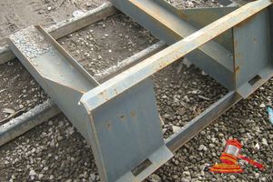Sand Rake - Suit Skid Steer Or Fork Tynes, Approx 2200 X 1200mm