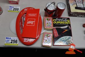 Bundle Including: The Simpsons Collector Cards, Coca-Cola Book And Other Coca-Cola Items3