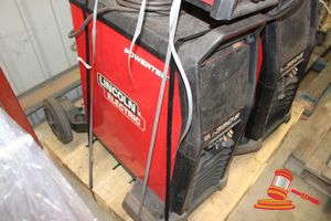 45 · Industrial Multi Process Welder, Make: Lincoln Electric, Model: Powertec i350S, Serial: P122024819, Electric 3 Phase 4 Pin Plug, with Wire Feeder, Model: LF56D, Condition: Untested