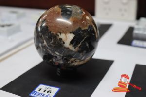 LARGE RED MOSS SPHERE