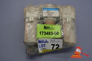 1 X Smc Pneumatics Filter Regulator Lubricator Unit, Model: Ac40-06dg-8-B, 3/4 N/O Drain, Gauge, Untested (Unused)