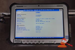 5 · PANASONIC FZ-G1 TOUGHPAD, INTEL CORE i5 6300U 2.40GHZ CPU, 8GB RAM, 500GB SSD / NO OS, 9190 HOURS, SN:8ITSA44421 / AN:ITT24542, UNTESTED ( NO CHARGER / SOME MARKS)