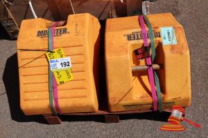 Monster Wheel Chocks, Surface Marks, Approx; 540mm D X 340mm W X 240mm H, On A Pallet (B2578042)
