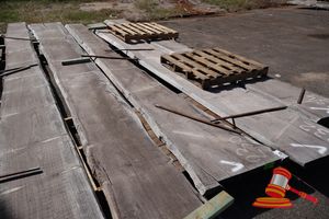 Live Edge Jarrah Slab, 5.9 X 470/770 X 55