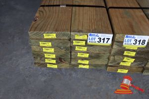 317 · 12x LENGTHS OF NON-STRUCTURAL, H4 TREATED PINE TIMBER, APPROX 170 x 35mm x 3.6m