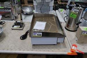 105 · ELECTRIC BENCHTOP GRIDDLE 55*43 (UNUSED)