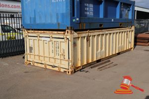 7 · 20FT HALF HEIGHT CONTAINER, CONTENTS OF SCRAP BLINDS AND SPADES VARIOUS SIZES, TOTAL WEIGHT APPROX 22000kg (# SBIU2607910) (PLEASE NOTE SIDE LIFT COLLECTION BY APPOINTMENT ONLY) CMR154931-WHEATSTONE (SEE WL4902 BUYER 2004)