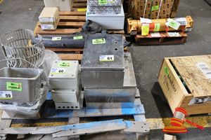 2 X Stainless Steel Electrical Enclosures, 1 Approx 290mm W X 370mm H X 200mm D, Other Approx; 380mm W X 370mm H X 310mm D, Some Marks, 1 Locked