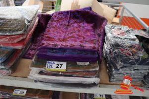 27 · BUNDLE OF COLOURFUL CUSHION COVERS, 60 x 60cms