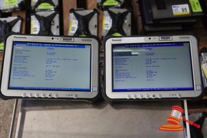 2 X Panasonic Fz-G1 Toughpad, Intel Core I5 7300u 2.60ghz Cpu, 8gb Ram, 500gb Ssd / No Os, Screen/Body Damage, Heavy Wear, 40 / 5010 Hours, Sn:2ftsd48088 / 1jtsc03474, An:Itt35552 / Itt33950, Untested ( No Charger / Some Marks)