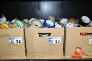 53 · BOX OF ASSORTED TAPE