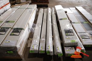 Perma Timber Pvc Skirting - Half Splayed Profile, Pre Finsihed White, Low Maintenance. 22 X 67x15x2700m (Approx 59.4m). Unused