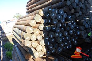 8 · PINE POSTS, 70 x 1.8M x 85-100mm