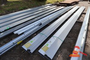 37 · APPROX 9 PCS GALVANISED STEEL Z PURLINS, 200 X 1.5MM, 8 x 9.1M, 1 x 8.2M