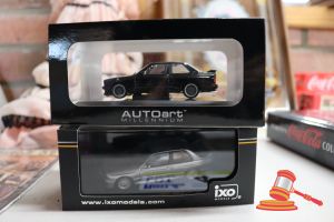 1 X Autoart Bmw M3 Sport Evolution 1990 Die-Cast Model Car, Black, 1 X Ixo Bmw M3 Sport Evolution Die-Cast Model Car, Silver, Both Boxed (Poss Unused)