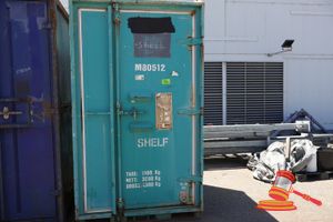 1 X Calbah Industries Offshore Container, Model: M80512, Dnv2.7-1 Certified, Damaged Plate, Approx 2.4m H X 1.6m D X 1.6m W , (Some Marks / Rust)