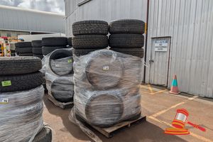 Approx 18 Tryes Of Various Sizes And Brands,Poss Include Rims, Some Include; Nanking Lt265/65r17 And Various Others, On A Pallet
