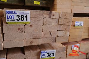 381 · 20x LENGTHS OF NON-STRUCTURAL, UNTREATED PINE TIMBER, APPROX 90 x 35mm x 3m