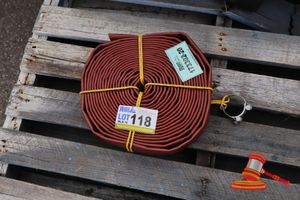 1 X Coil Of Red/Orange Hose, Approx 10m, With Metal Clamp (Ref; Wl4788, 92)