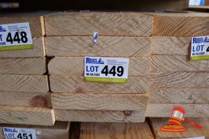 449 · 6x LENGTHS OF STRUCTURAL MGP 10, UNTREATED PINE TIMBER, APPROX 240 x 45mm x 2.4m