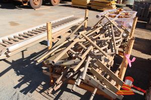 57 · STILLAGE OF TEMPOARY FENCING PANEL SUPPORT STANDS