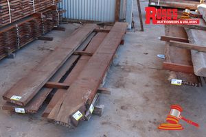 JAR245 - JARRAH STANDARD AND BETTER GRADE 290x45-50mm@ 3.5m - Rough Sawn Slab
