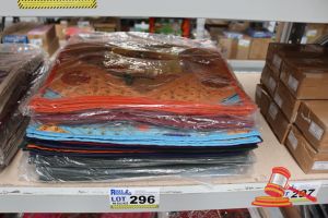 296 · BUNDLE OF COLOURFUL DESI PATCH CUSHION COVERS, 40 x 40cms