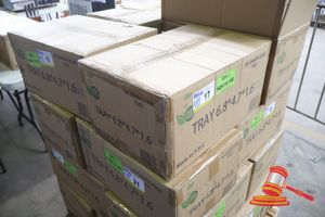 17 · APPROX 1000 X ECO FRESH DISPOSABLE FOOD TRAYS, RE-ORDER CODE 7001, IN A BOX, UNOPENED