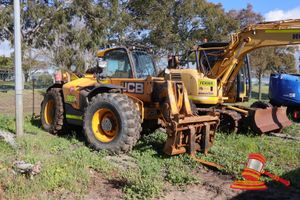 3 · JCB TELEHANDLER, MODEL: 560-80 AGRI SUPER WITH MRC 5500KG HYDRAULIC ATTACHMENT FORK TYNES, FIRE EXTINGUISHER FITTED, UNTESTED,DATA PLATE FADED/UNREADABLE, FLAT TYRE, 3991 LAST RECORDED HOURS, ASSET SV069