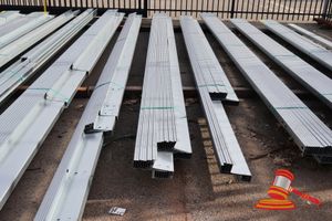 48 · PACK OF STEEL Z PURLINS GALVANISED APPROXIMATELY 150 X 1.5MM, 9 PCS 6.5M AND 9PCS 6.8M