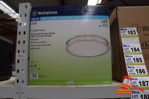 Westinghouse Led 100w Light, Brushed Nickel Finish With Acrylic Shade, Dimmable, Code: 6401235