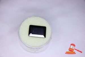 45 · HEMATITE, EMERALD CUT, 12.1 CTS
