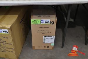 1 X Smeg Coffee Grinder, Model: Cgf11pgau, Untested (Poss Unused, Boxed)