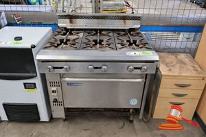 1 X Goldstein 6 Burner Gas Cooktop/Range, Model: Pf6/28, Nat Gas. Avg/Fair Condition (Untested)