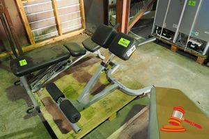 50 · 1 X BODY SOLID AB CRUNCH BENCH, (SOME MARKS)