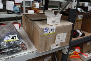 2x Boxes Of Flat Man Plastic Tapware, Colour: Ivory