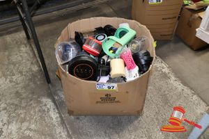 97 · BOX OF ASSORTED BLENDER PARTS