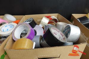 1 Box Of Assorted Tape