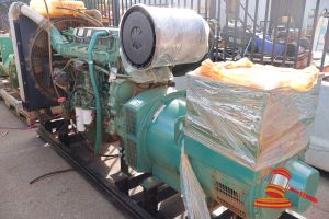 72 · 1 X VOLVO PENTA DIESEL GENERATOR SET, ENGINE MODEL: TAD1341GE-B, SN: 2013943695, STAMFORD ALTERNATOR, 308KW, 1500RPM, 12.8L 6 CYLINDER, SKID MOUNTED (VISIBLE WEAR AND SURFACE CORROSION) ASSET : GE 7170